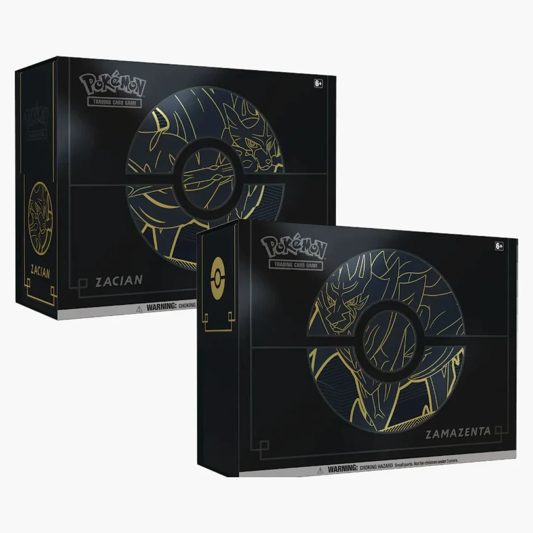 2020 Pokemon Tcg Sword & Shield Elite Trainer Box Plus Zacian And Zamazenta 2x Bundle