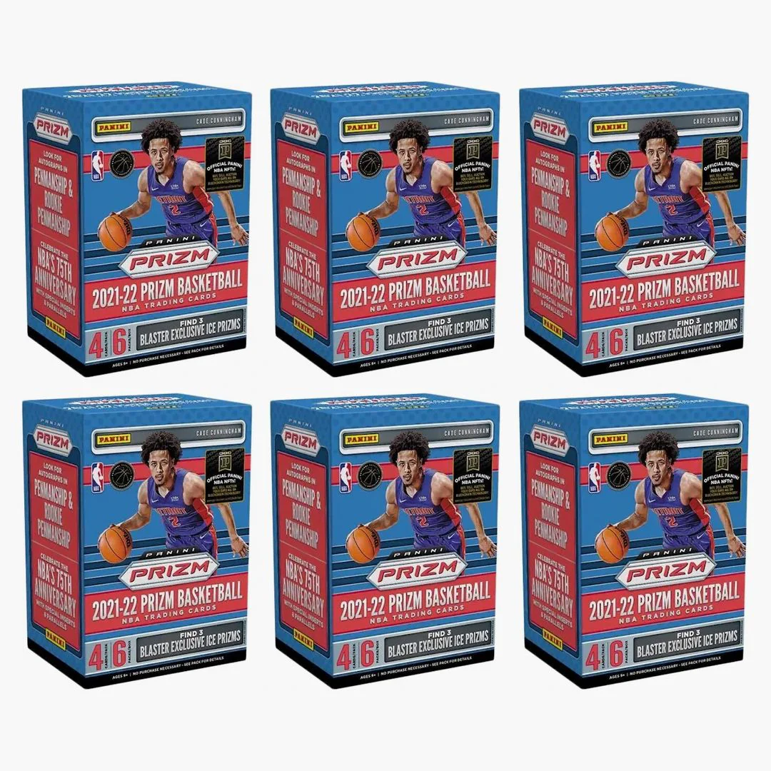 2021-22 Panini Prizm Basketball Blaster Box (ice Prizms) 6x Lot
