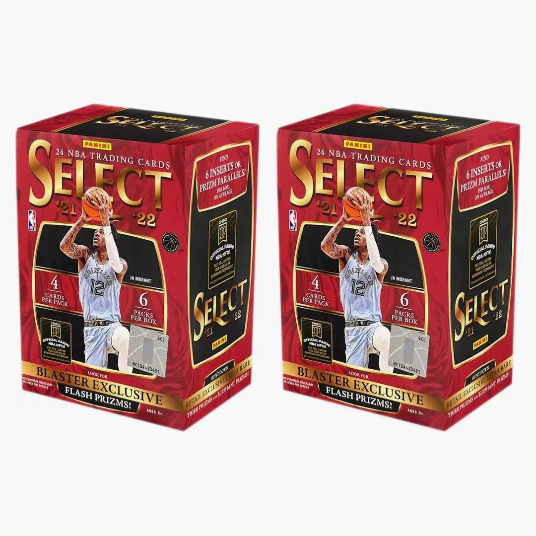 2021-22 Panini Select Basketball Blaster Box (flash Prizms) 2x Lot