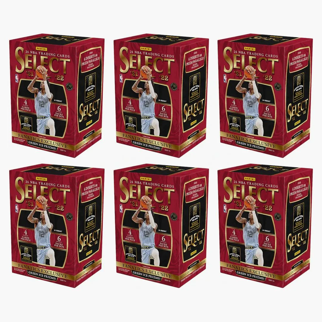 2021-22 Panini Select Basketball Fanatics Exclusive Blaster Box (green Ice Prizms) 6x Lot