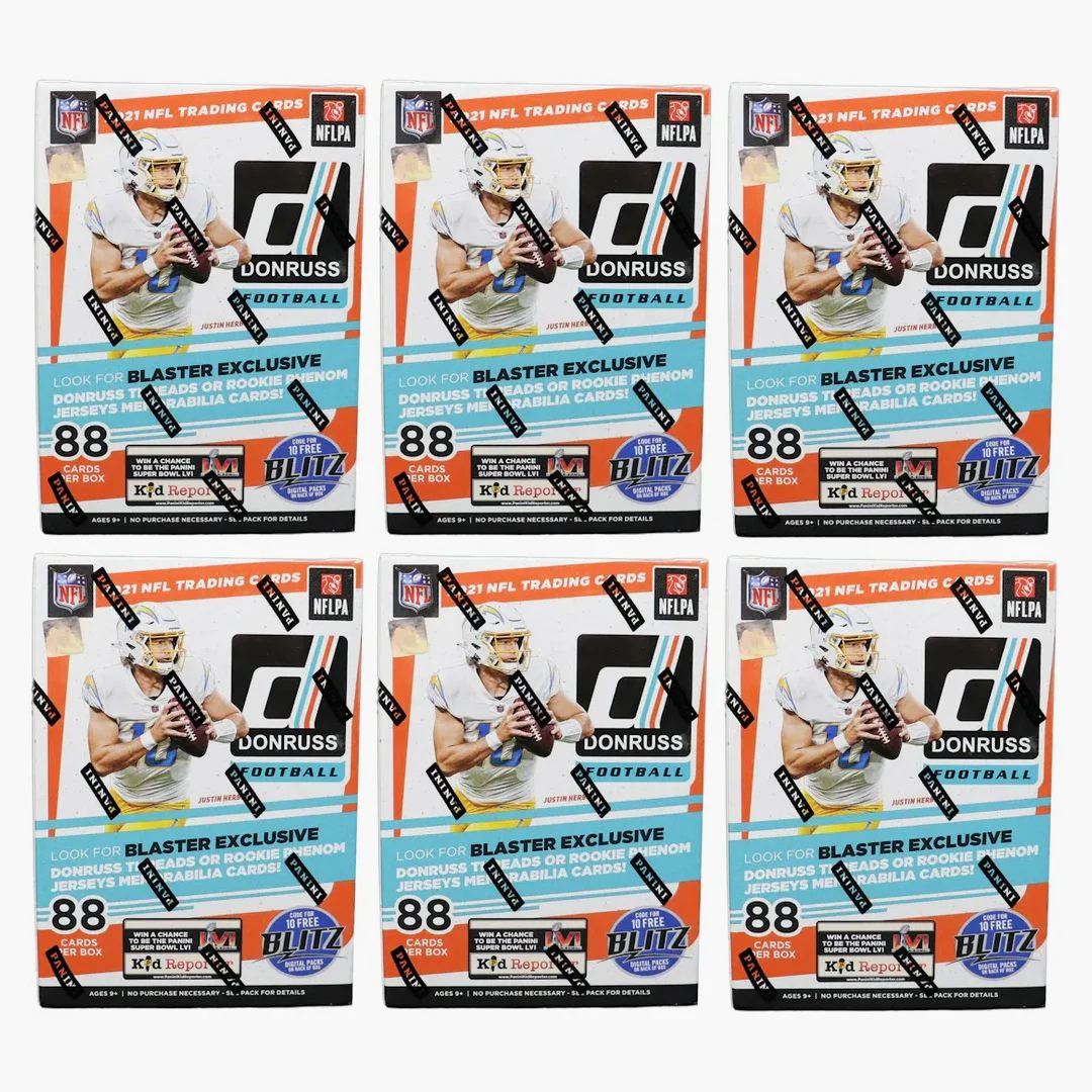 2021 Panini Donruss Football Blaster Box (holo Parallel) 6x Lot