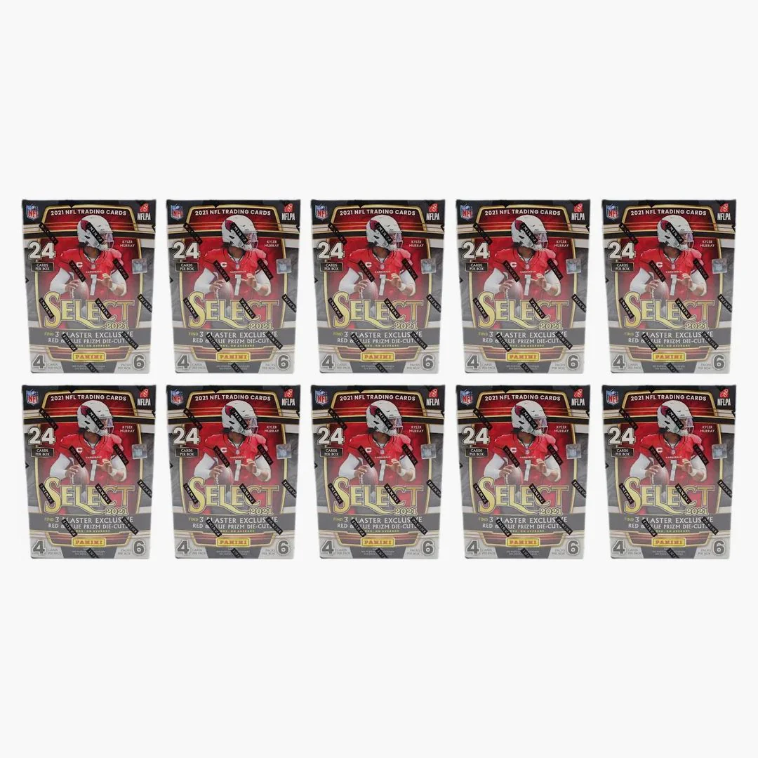 2021 Panini Select Football Blaster Box (red & Blue Prizm Die-cuts) 10x Lot