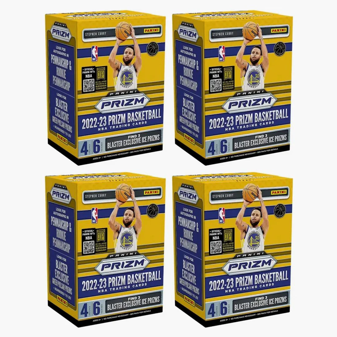2022-23 Panini Prizm Basketball Blaster Box (ice Prizms) 4x Lot
