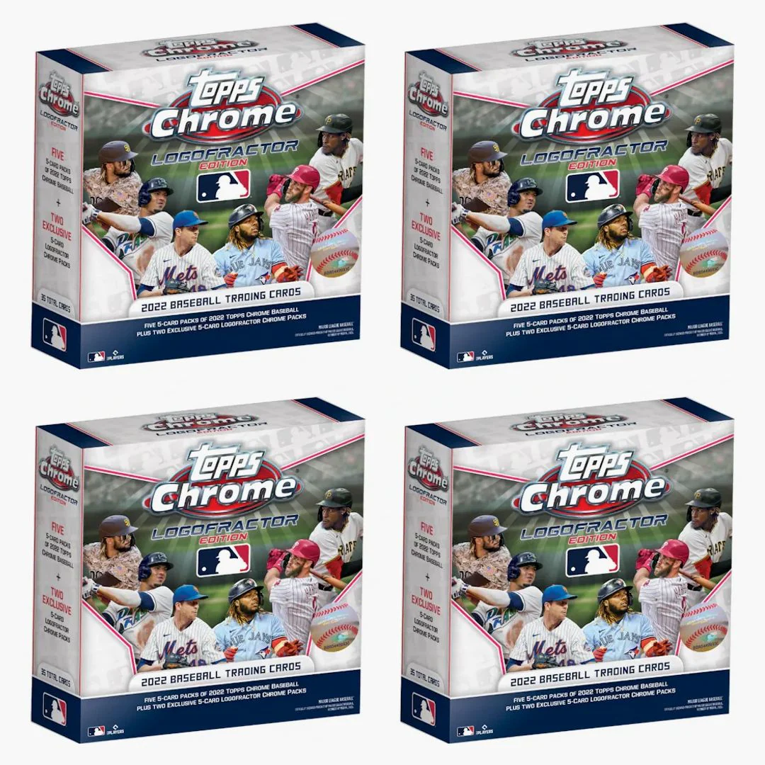 2022 Topps Chrome Logofractor Edition Baseball Box 4x Lot