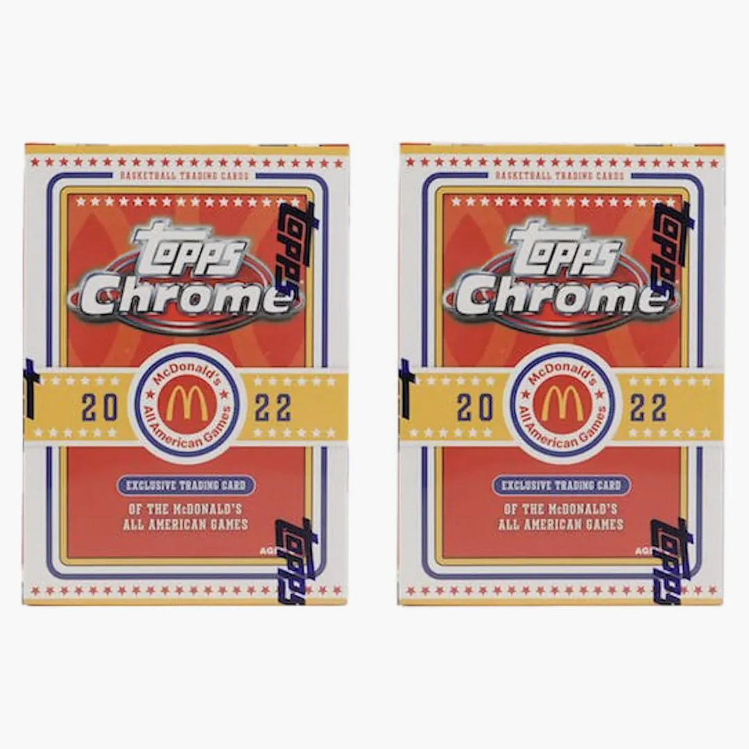 2022 Topps Chrome Mcdonald's All American Basketball Booster Box 2x Lot