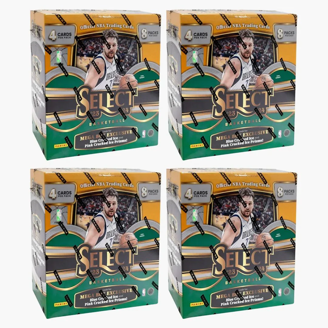 2023 Panini Select Basketball Mega Box (blue/pink Cracked Ice Prizms) 4x