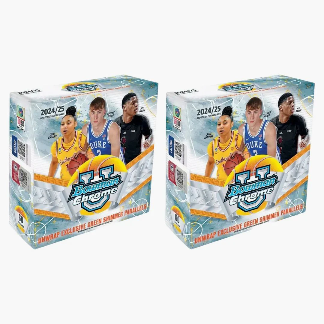 2024-25 Bowman Chrome University Basketball Mega Box 2x Lot