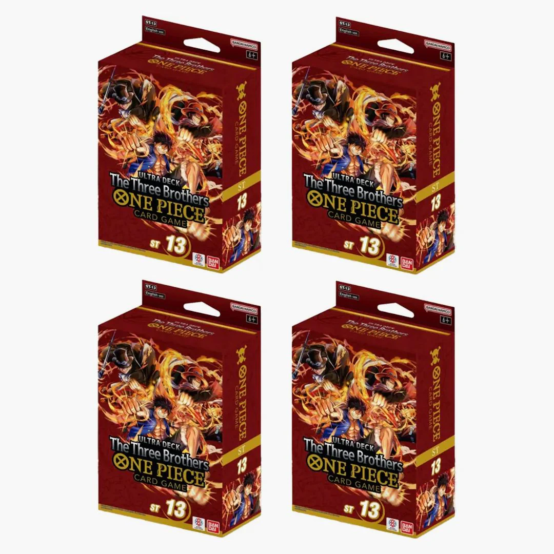 2024 Bandai One Piece Card Game The Three Brothers (st 13) Ultra Deck 4x Lot