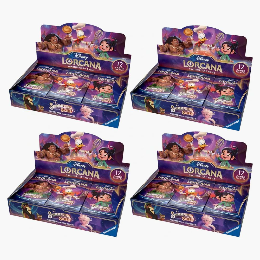 2024 Disney Lorcana Tcg Shimmering Skies Booster Box 4x Lot