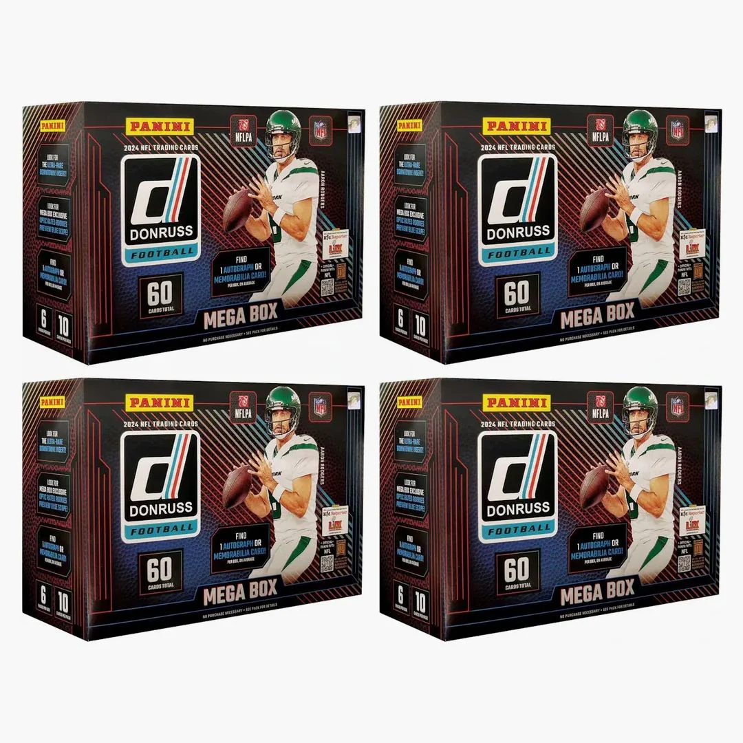 2024 Panini Donruss Football Mega Box Blue Scope 4x Lot