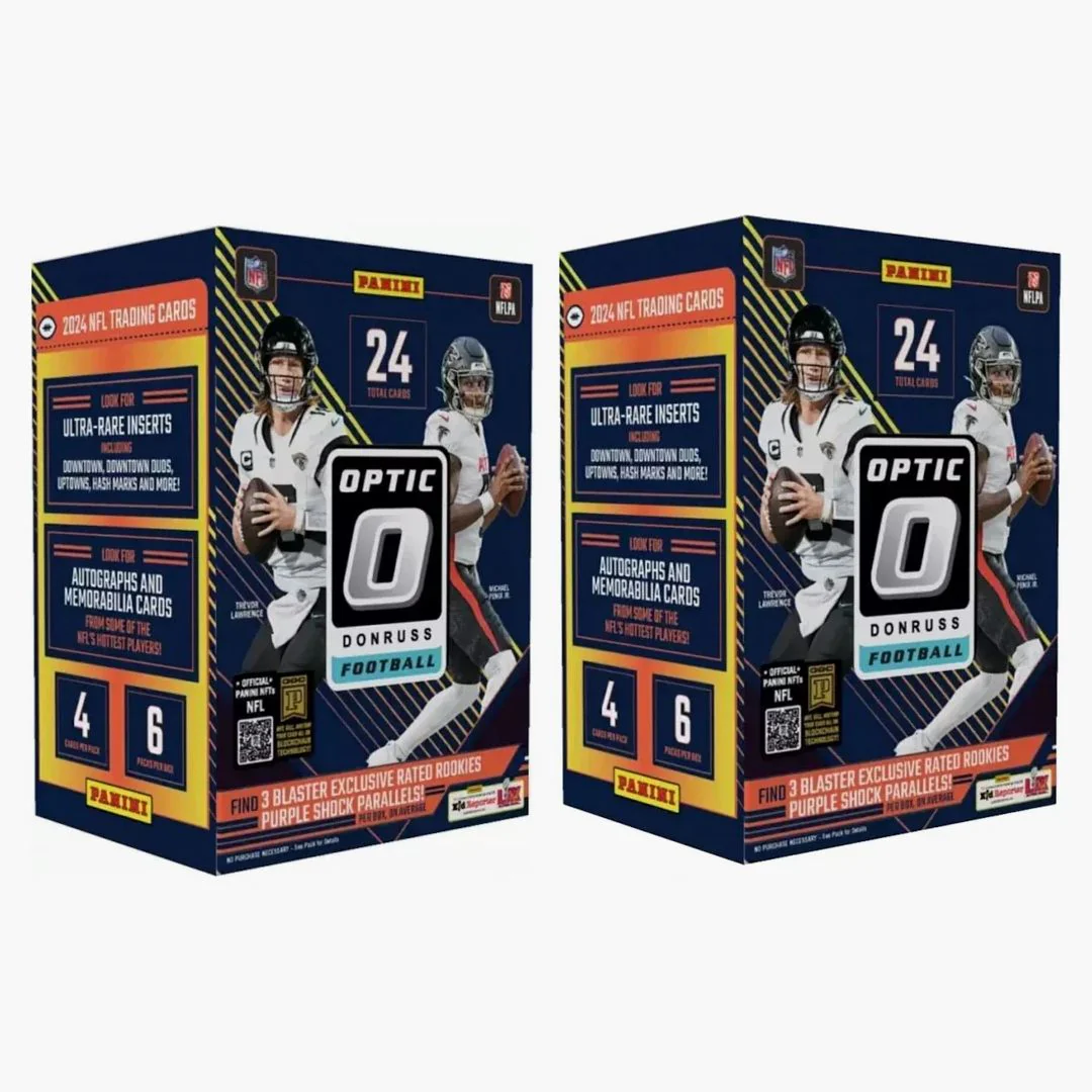 2024 Panini Donruss Optic Football Blaster Box (purple Shock Parallels) 2x Lot