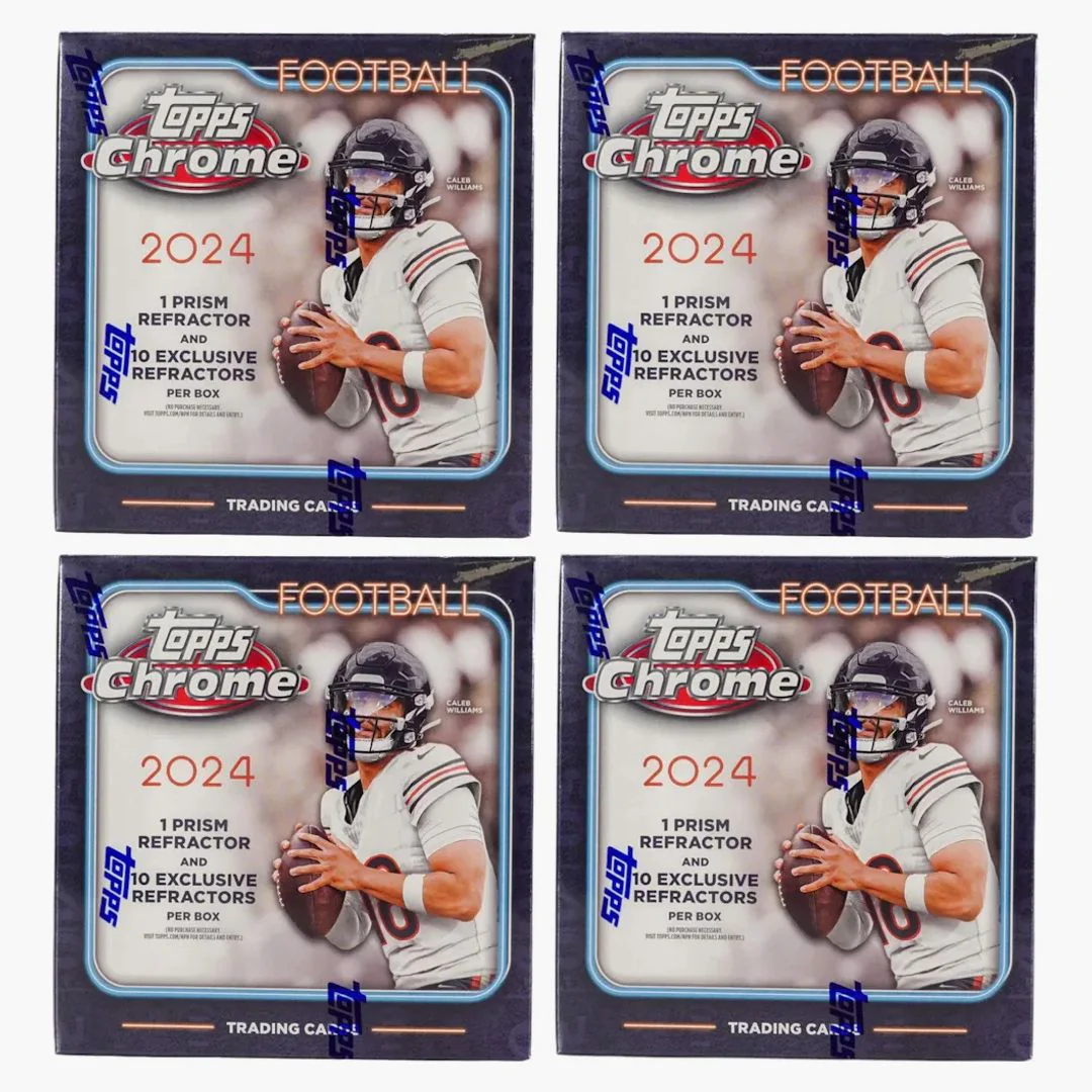 2024 Topps Chrome Football Mega Box 4x Lot