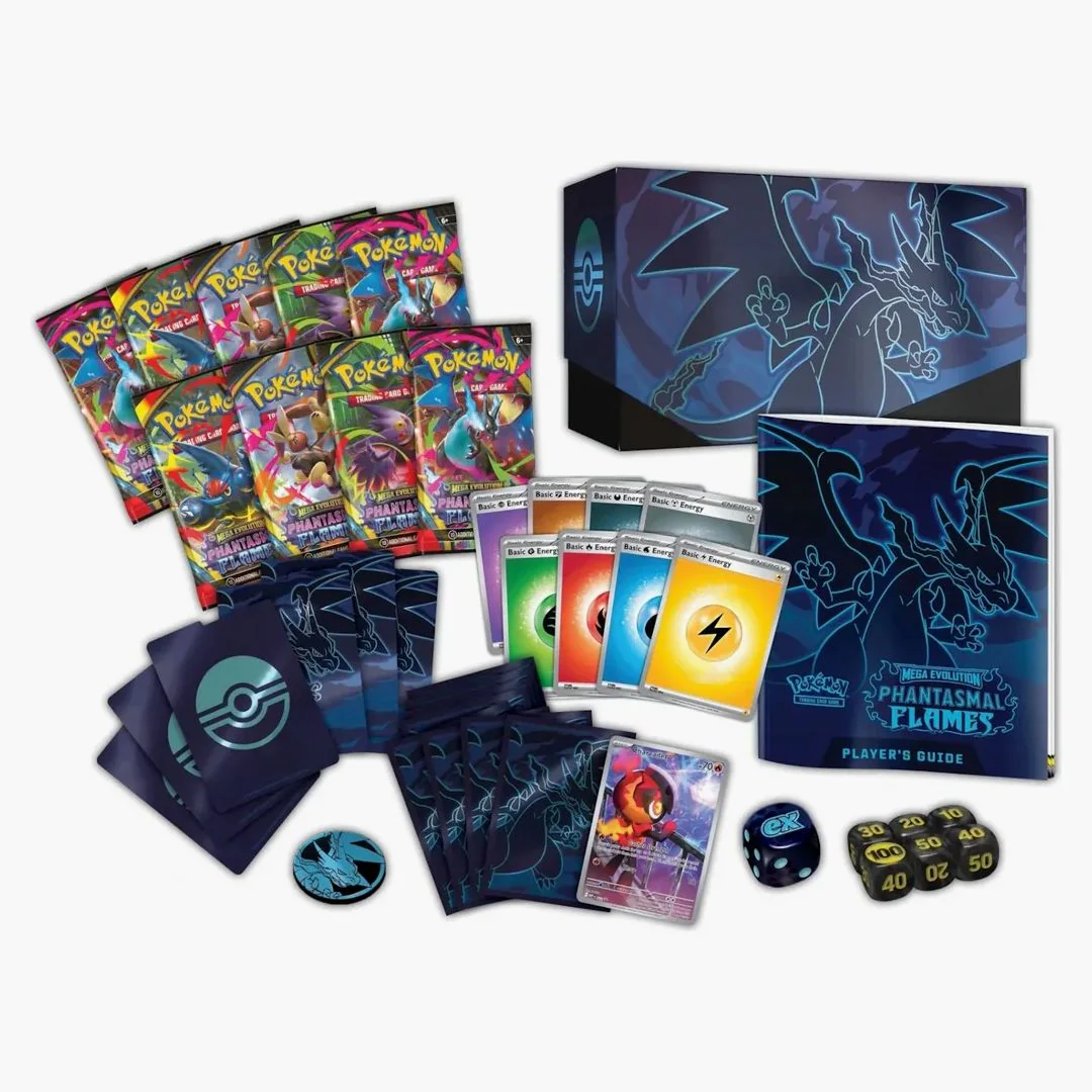 2025 Pokémon Mega Evolution Phantasmal Flames Pokemon Center Elite Trainer Box - Image 2