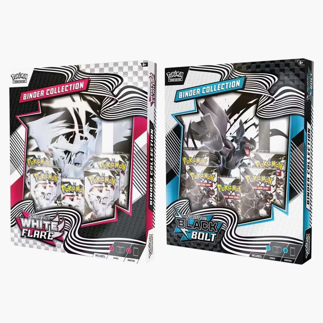 2025 Pokémon Scarlet & Violet Black Bolt & White Flare Binder Collection