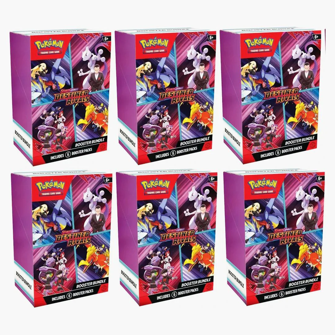 2025 Pokémon Scarlet & Violet Destined Rivals Booster Bundle 6x Lot