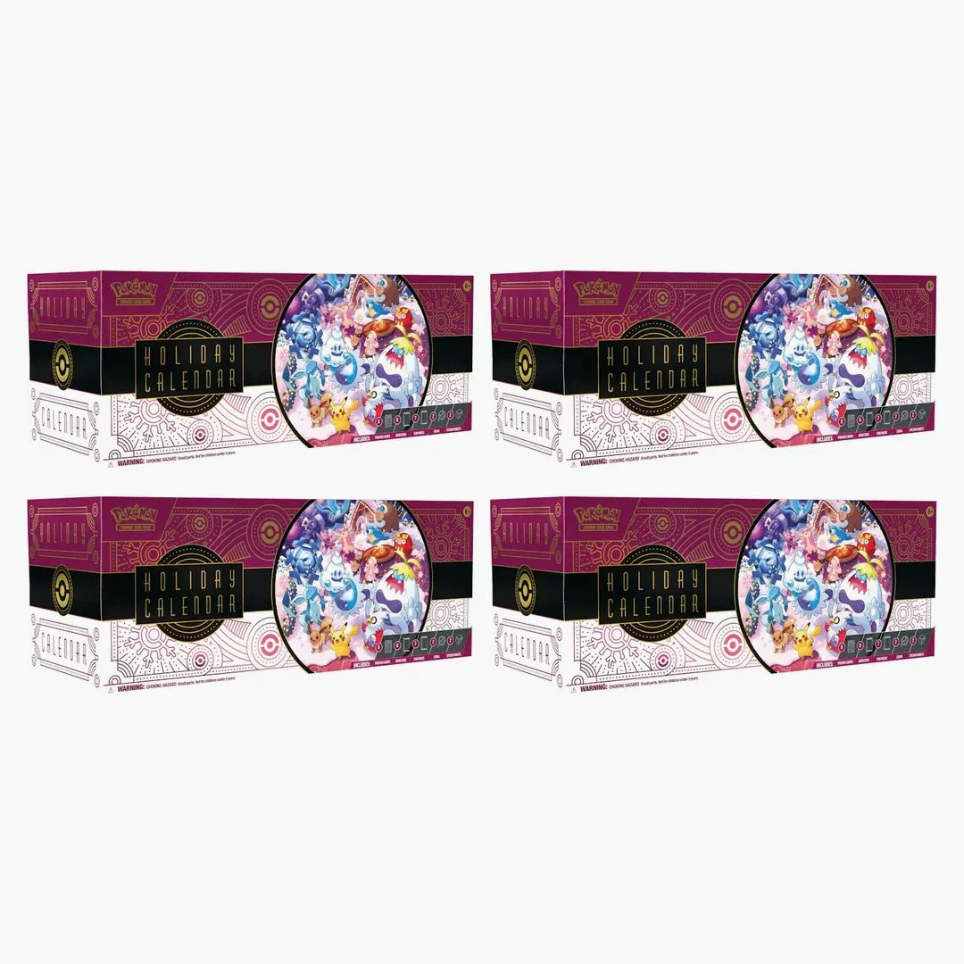 2025 Pokémon Scarlet & Violet Holiday Calendar Box 4x Lot