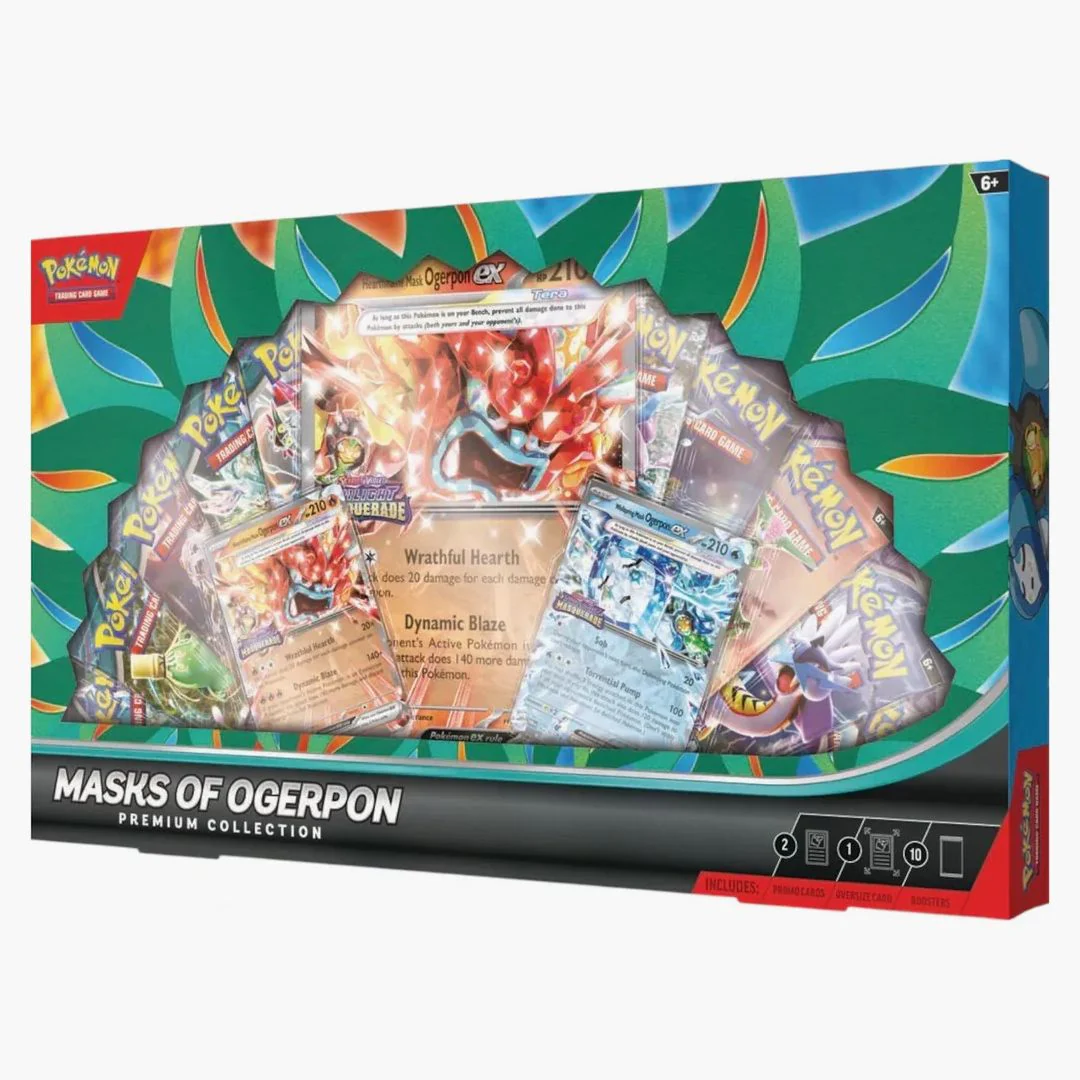 2025 Pokémon Scarlet & Violet Masks Of Ogerpon Ex Premium Collection Box