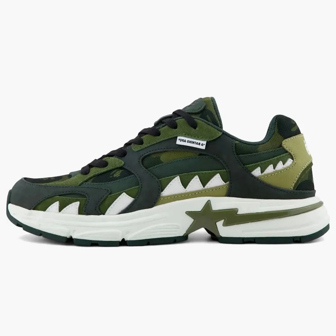 A Bathing Ape Shark Sta #1 Green