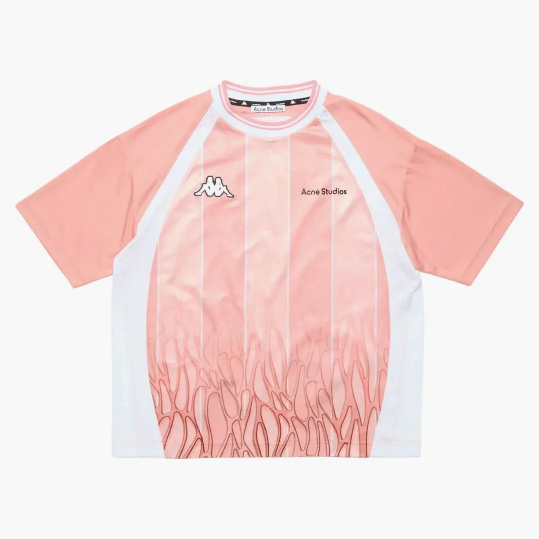Acne Studios X Kappa Logo T-shirt Light Pink/pink