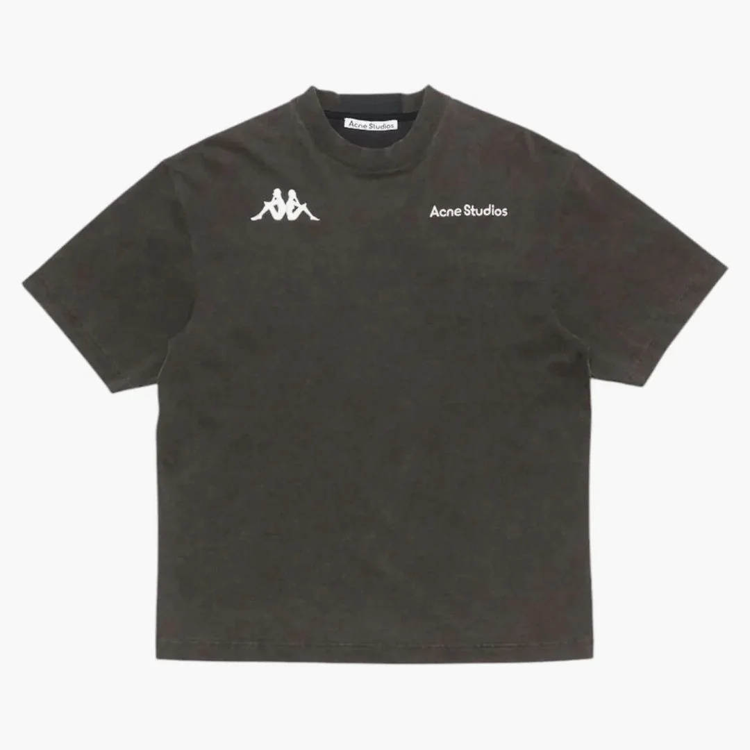 Acne Studios X Kappa Short Sleeve Logo T-shirt Black