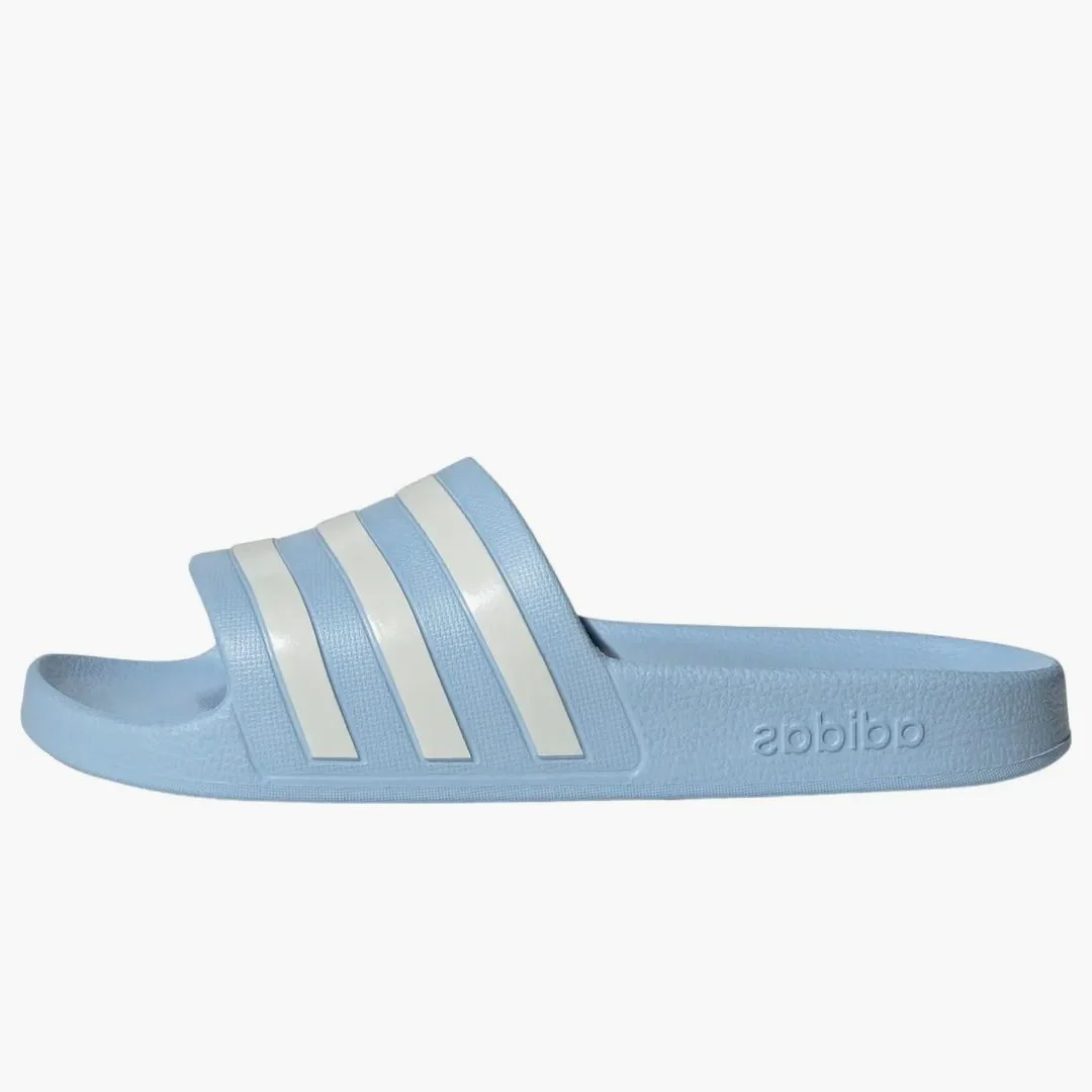 Adidas Adilette Aqua Slides Glow Blue Zero Metalic (women's)