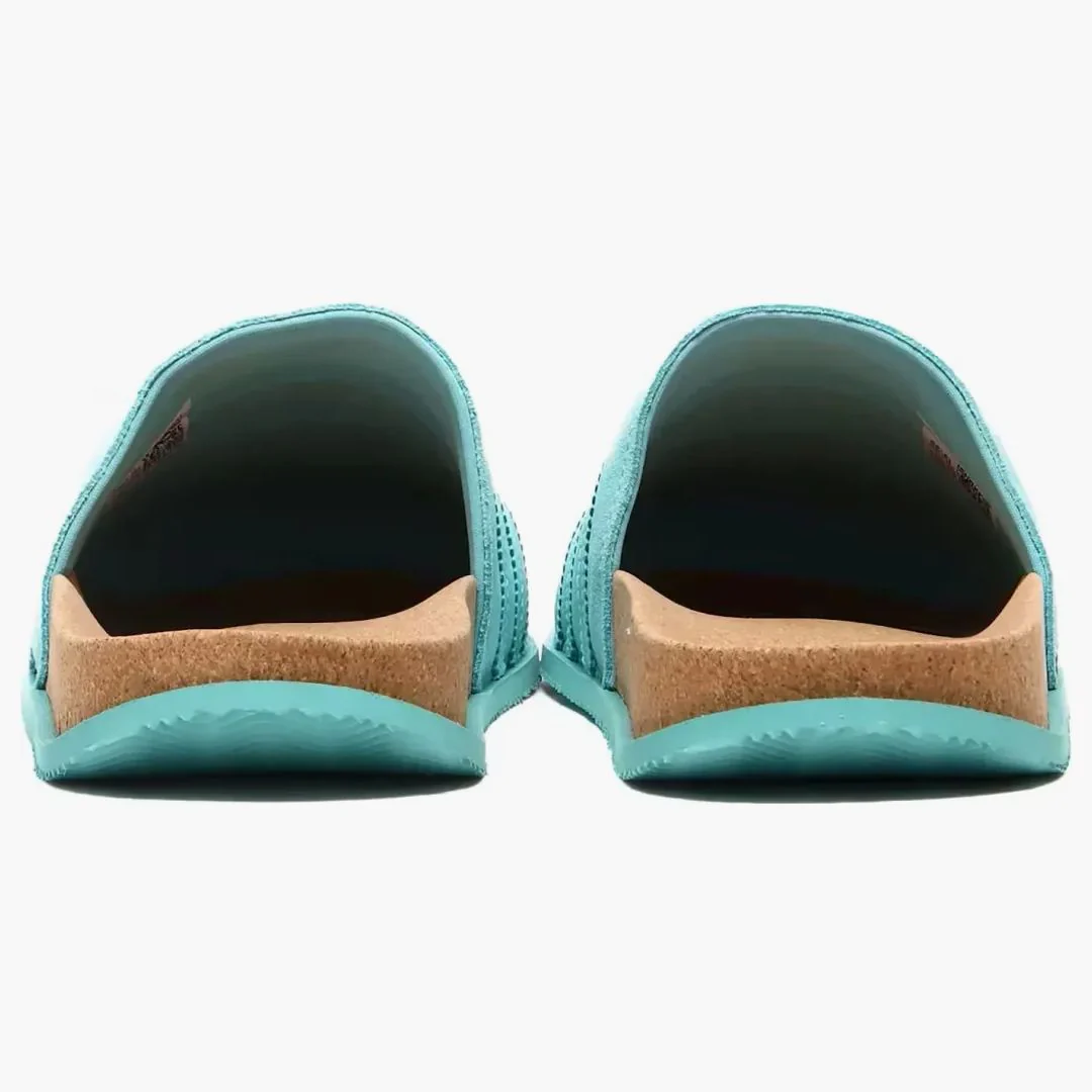 Adidas Adimule Lea Slides Aqua - Image 2