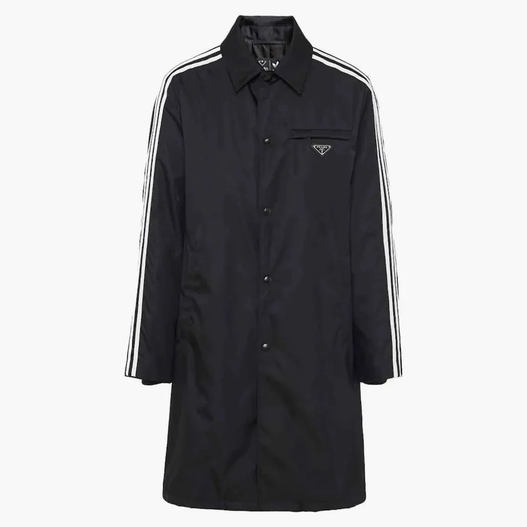 Adidas For Prada Re-nylon Car Coat Black