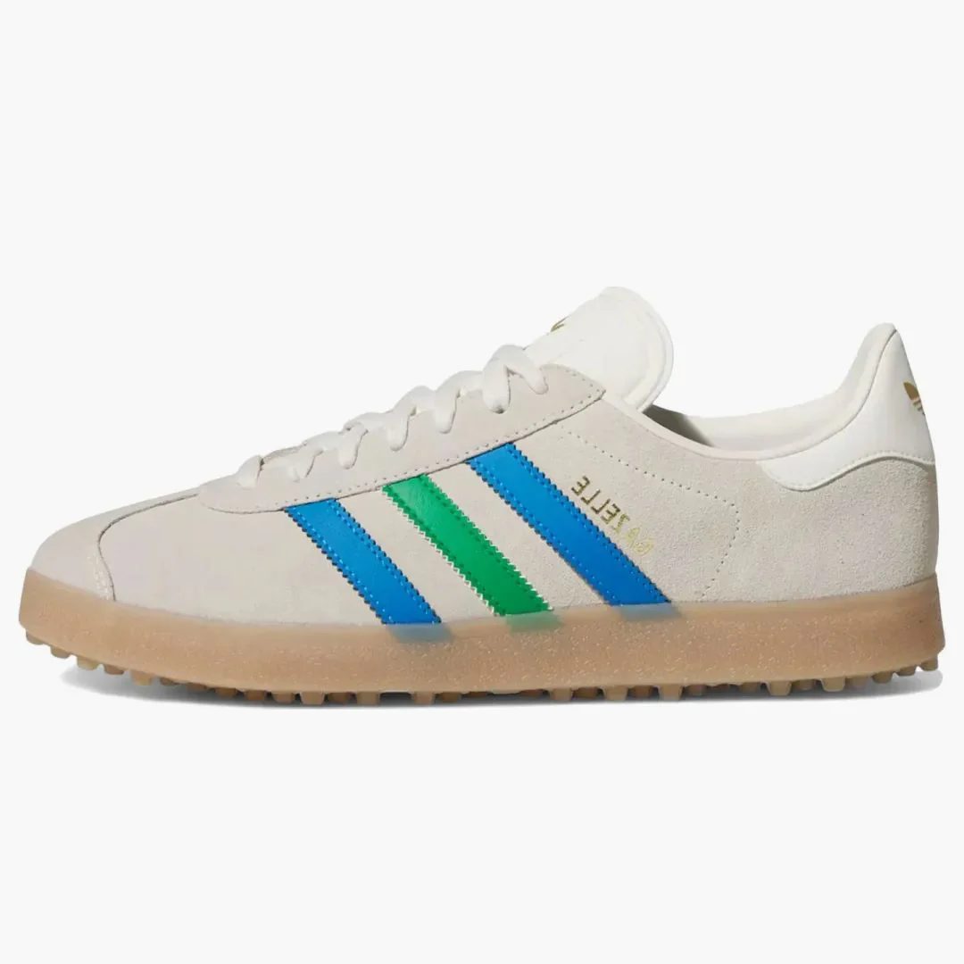 Adidas Gazelle Spikeless Golf Chalk White Green Blue Bird