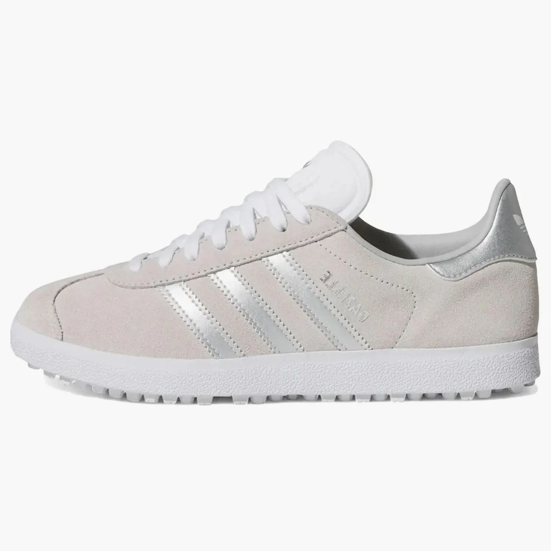 Adidas Gazelle Spikeless Golf Crystal White Silver (women's)