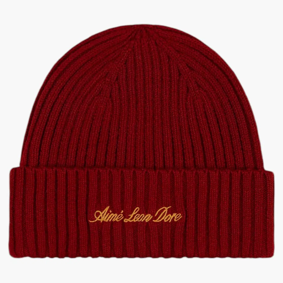 Aime Leon Dore X Porsche Cashmere Beanie Red - Image 2