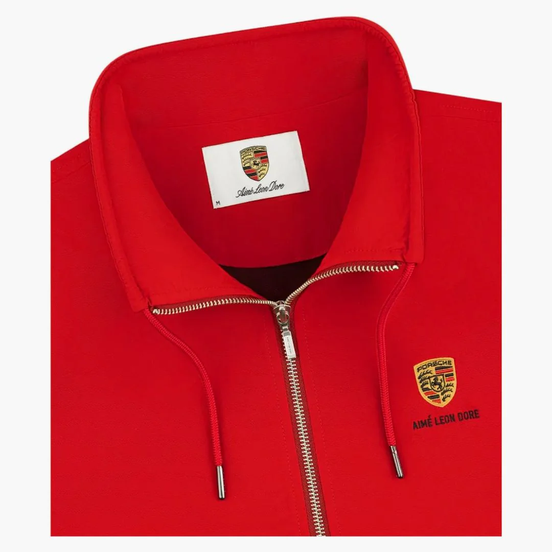 Aime Leon Dore X Porsche Nylon Track Jacket Red - Image 3