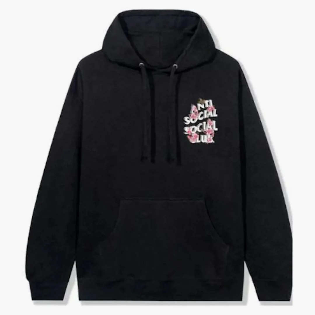 Anti Social Social Club 4k Kkoch Hoodie Black