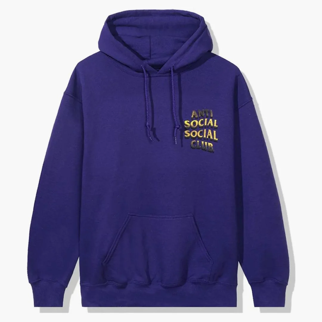 Anti Social Social Club 747k Hoodie Purple - Image 2