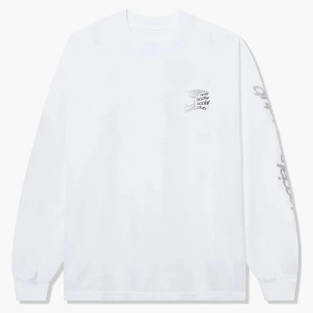 Anti Social Social Club Alpine Stars Helmet L/s Tee White