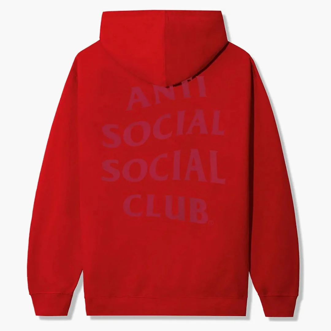 Anti Social Social Club Analogous Hoodie Red - Image 2