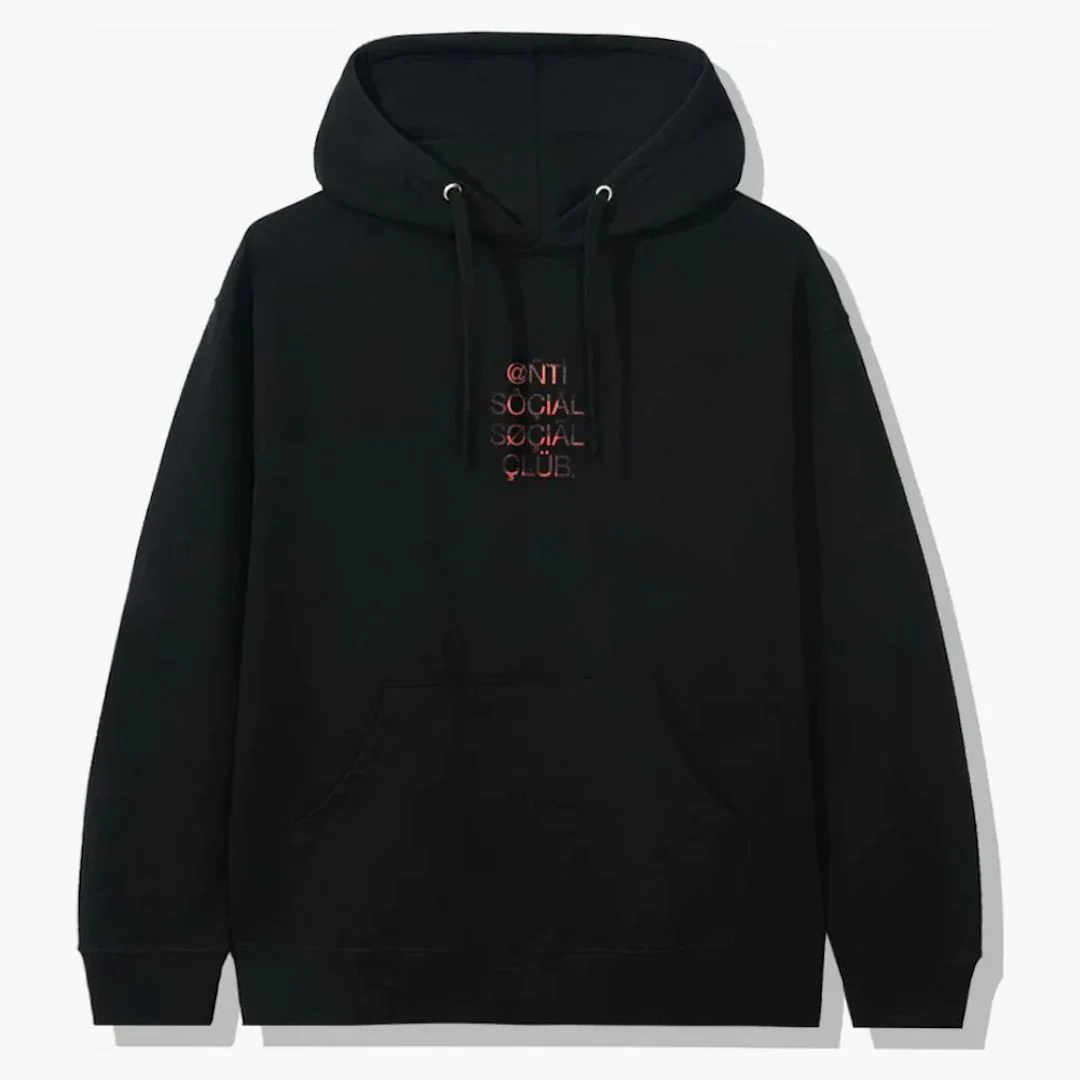 Anti Social Social Club Assc999 Hoodie Black