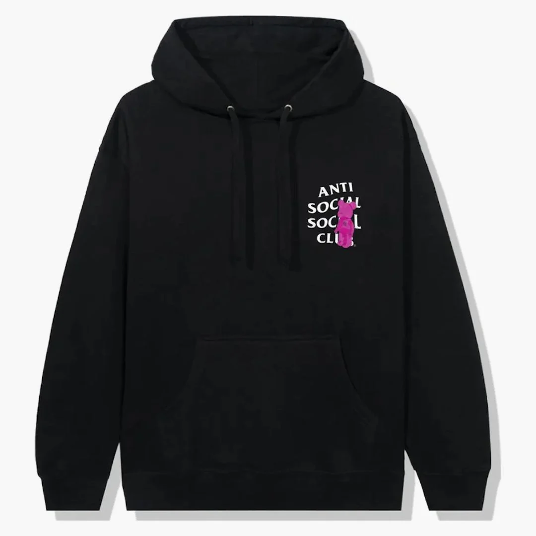 Anti Social Social Club Bearbrick Hoodie Black