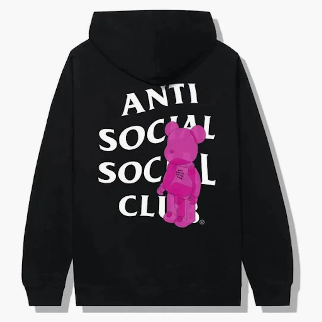 Anti Social Social Club Bearbrick Hoodie Black - Image 2