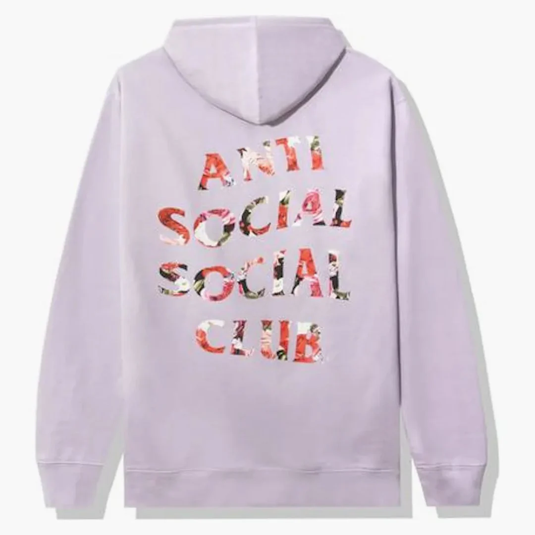 Anti Social Social Club Bed Hoodie Lavender - Image 2