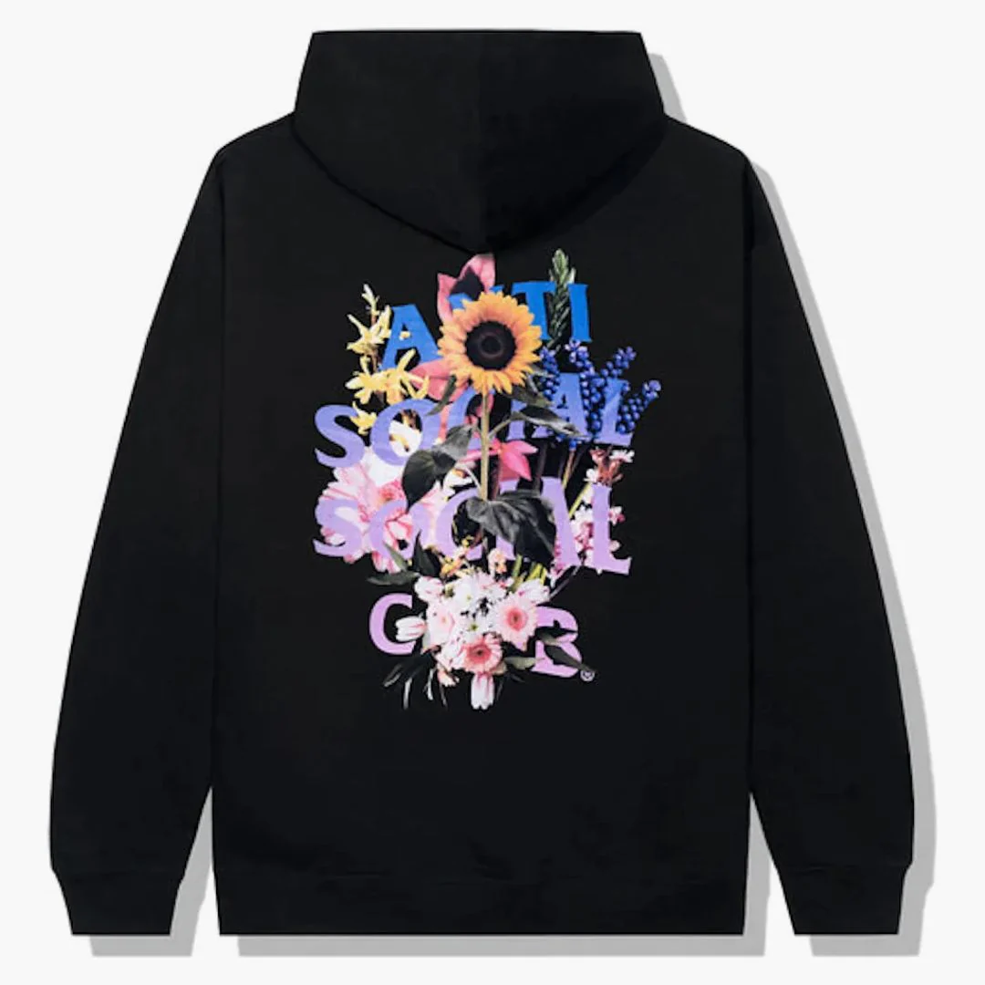 Anti Social Social Club Bouquet For The Old Days Hoodie Black