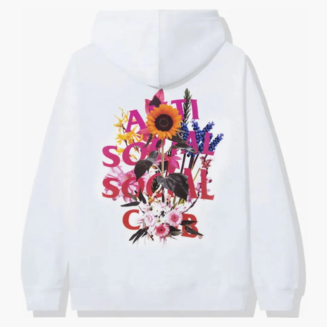 Anti Social Social Club Bouquet For The Old Days Hoodie White