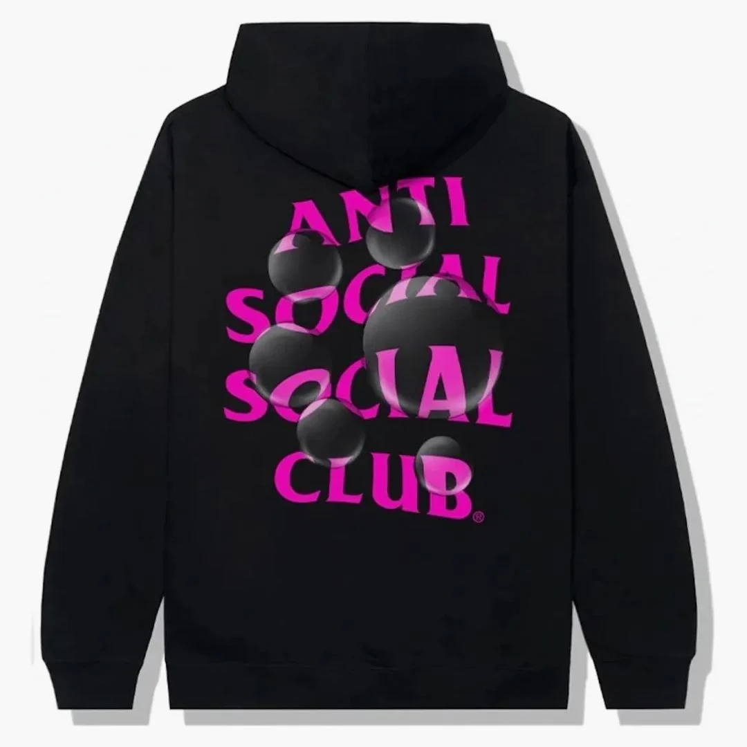 Anti Social Social Club Bubblegum Hoodie Black - Image 2