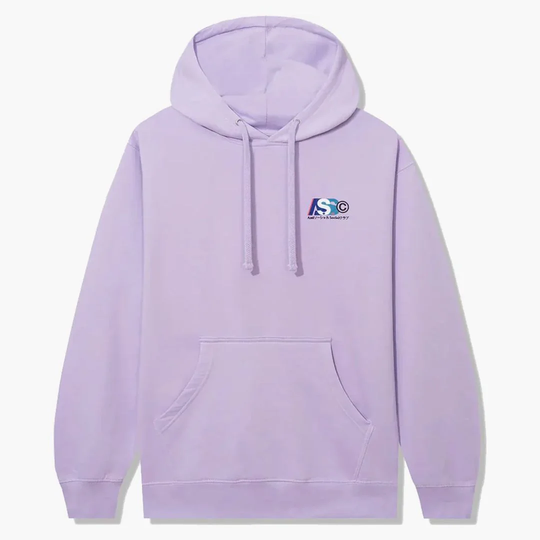 Anti Social Social Club Build Up Hoodie Lavender - Image 2