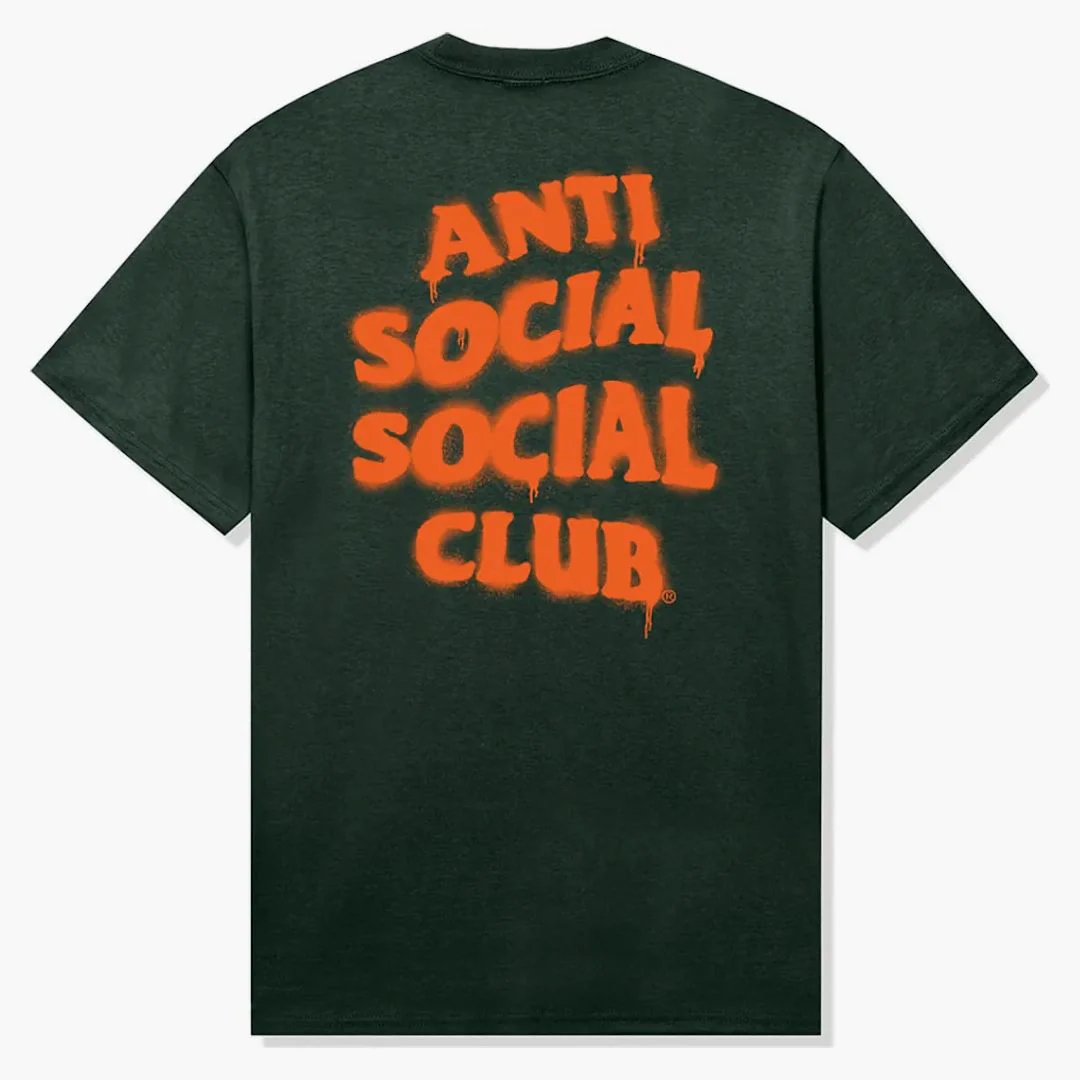 Anti Social Social Club Burn It Down Tee Green - Image 2
