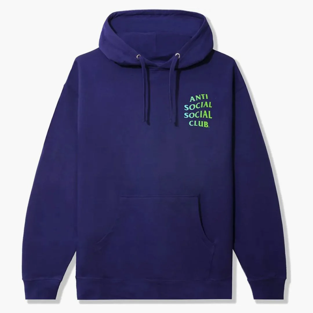 Anti Social Social Club Cancelled (again) Hoodie Purple - Image 2