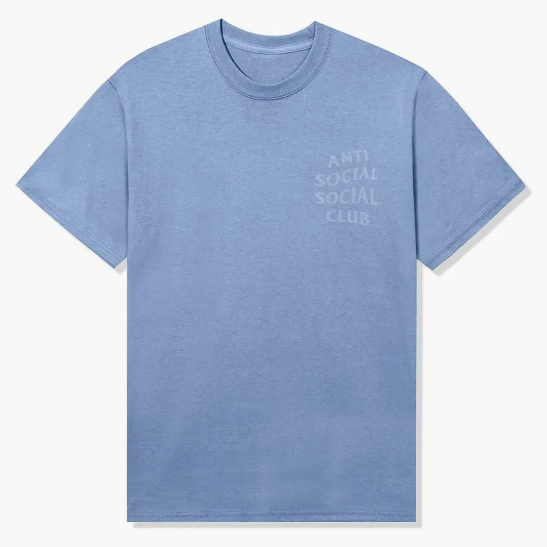 Anti Social Social Club Cancelled Again Tonal Tee Blue