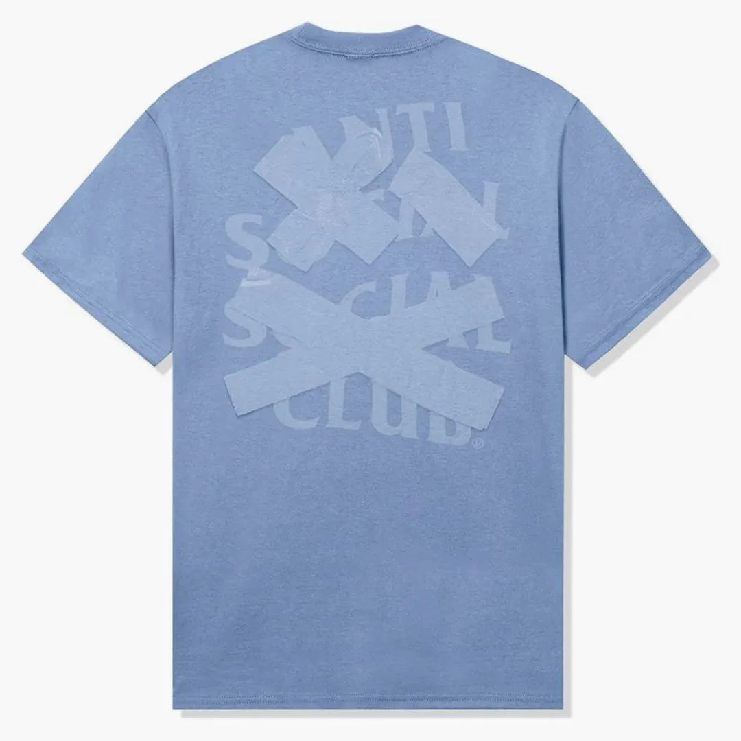 Anti Social Social Club Cancelled Again Tonal Tee Blue - Image 2