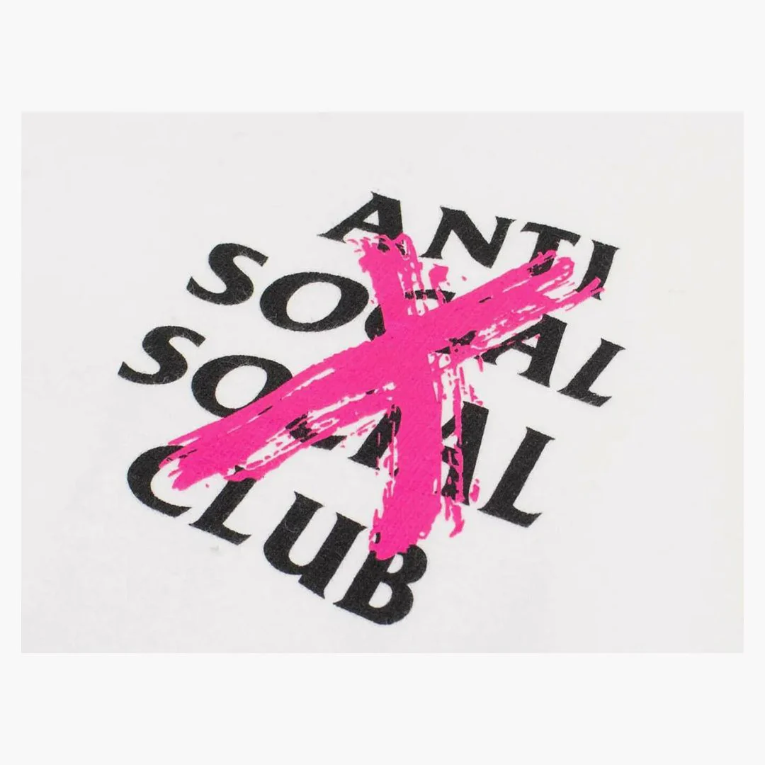 Anti Social Social Club Cancelled Hoodie White - Image 3