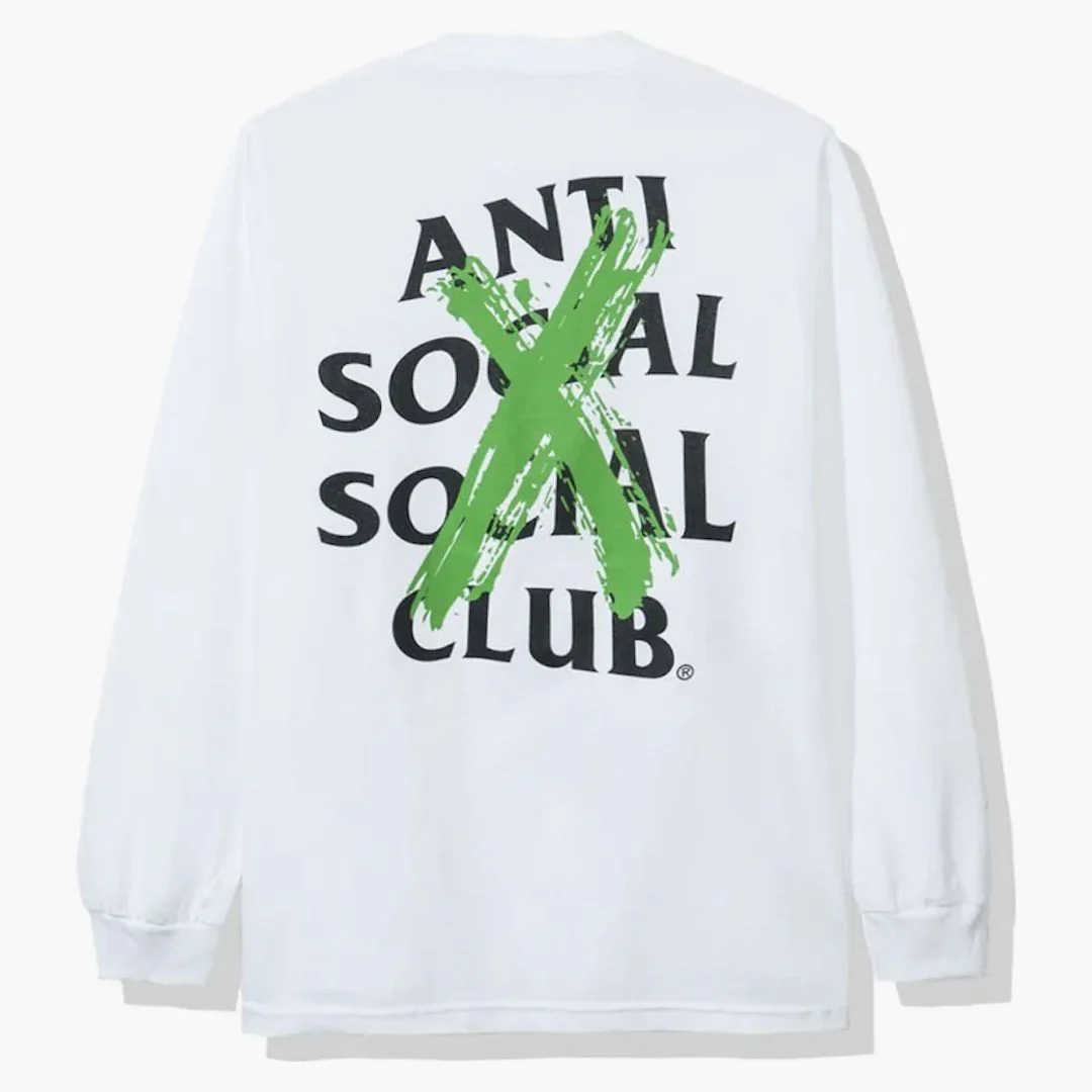 Anti Social Social Club Cancelled Remix Long Sleeve Tee (fw19) White - Image 2
