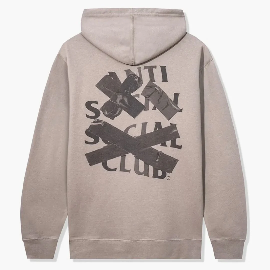 Anti Social Social Club Cancelled Tonal Hoodie Cement